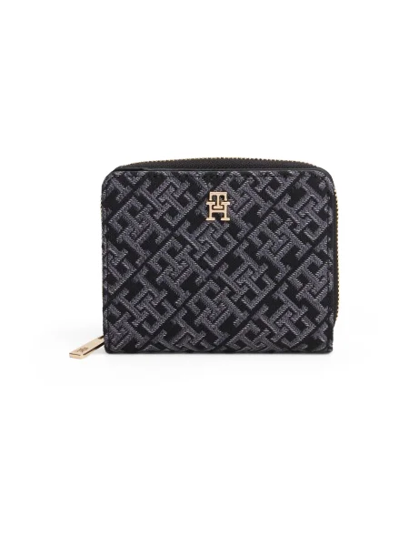Geantă Tommy Hilfiger din jacard negru