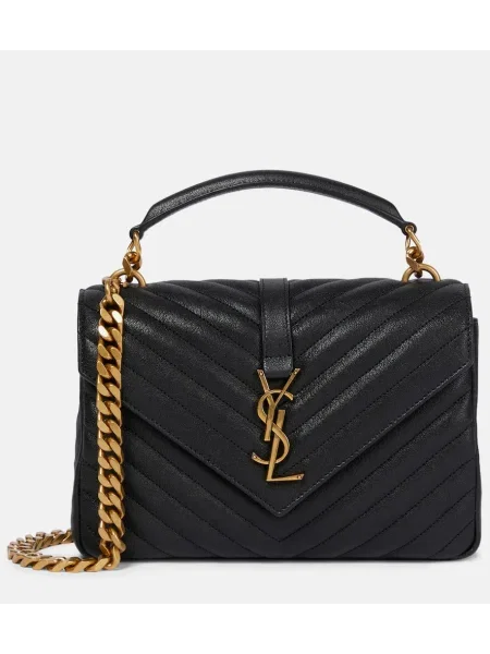 Torebka na łańcuszku Saint Laurent skórzana czarna