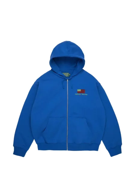 Mikina s kapucí Denim Tears modrá