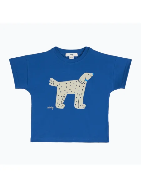 Gyerek póló KID STORY playful puppy. Méret: kék