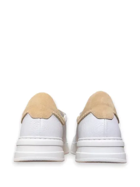 Sneakerși Calce din piele alb