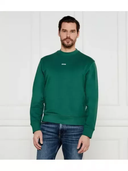BOSS ORANGE Hanorac WeSmallcrew | Cropped Fit verde