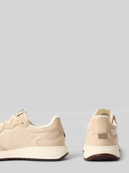 Sneakersy z mieszanki skóry z detalem z logo model Beywin' Gant żółte