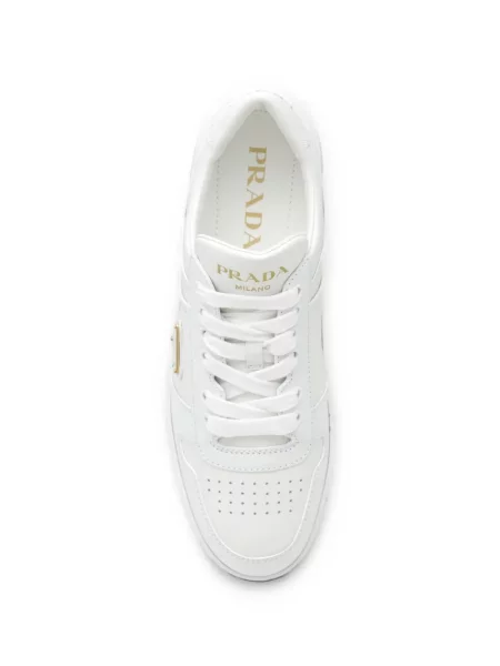 Sneakerși Prada cu autograf alb