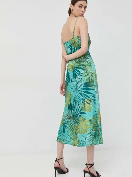 Сукня Guess бірюзовий maxi пряма