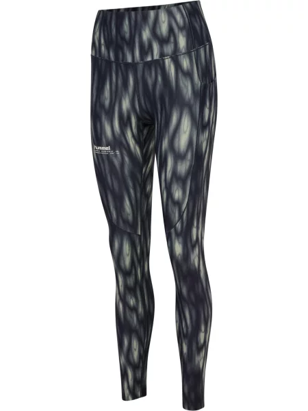 Legginsy Hummel AOP Hiit Intensity zielone