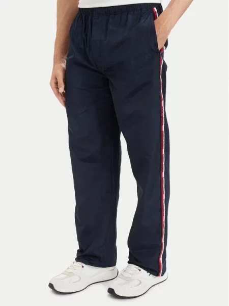 Tommy Jeans Hlače JAIMIE mornarsko plava / crvena bijela