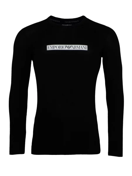 Emporio Armani Tričko čierna biela