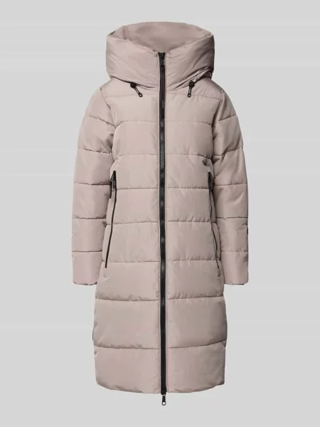 Krój regular fit Kurtka w stylu puffer z ocieplaną stójką Model Jilia' Khujo beżowa