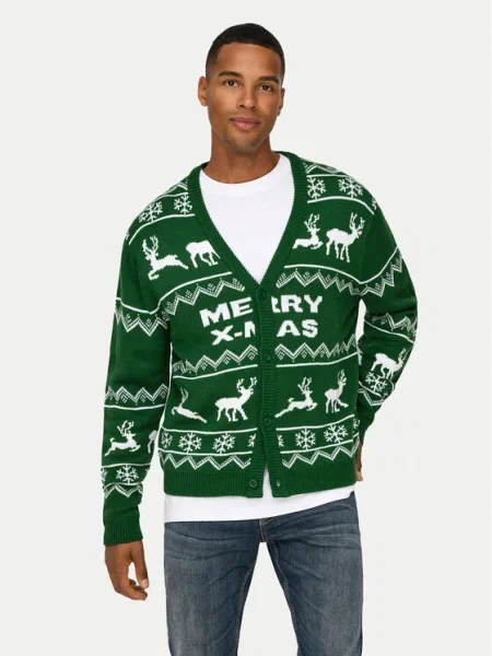 Only & Sons Cardigan verde