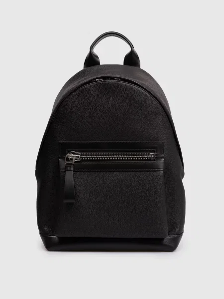 Кожаный рюкзак Tom Ford черный