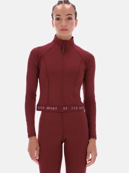 Ted Baker Tréning dzseki sötétvörös