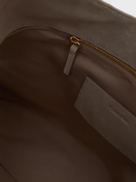 Замшева сумка Calvin Klein сіра