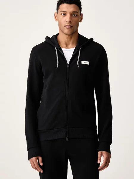 Emporio Armani Underwear μπλούζα lounge ανδρική με μαύρο