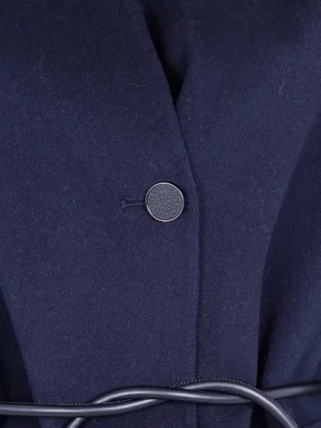 Cu centură palton Seventy albastru