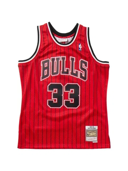 Cămașă Mitchell & Ness din jerseu roșu