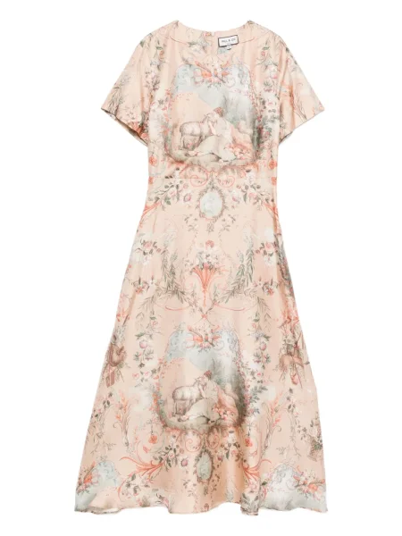 Rochie mini Paul & Joe cu model floral cu imagine de costum