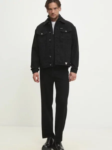 Джинсова куртка Guess Jeans перехідна чорний