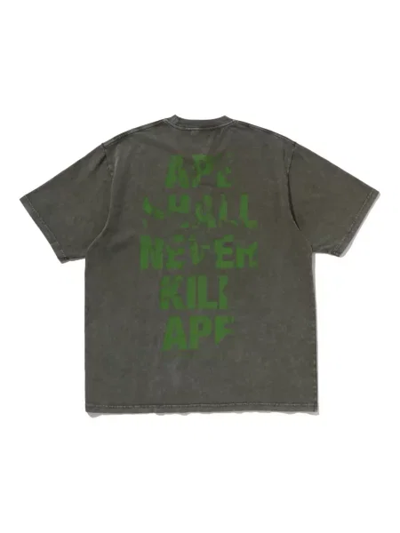 Tricou A Bathing Ape® cu imagine verde