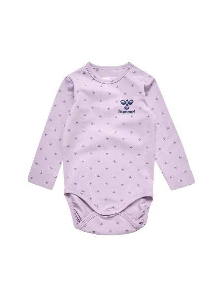 Body z długim rękawem dla dziewczynki Hummel Beesy niebieski