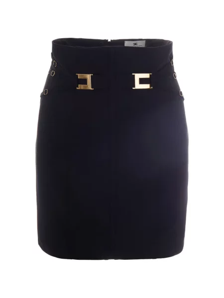 Fustă Elisabetta Franchi cu cataramă negru