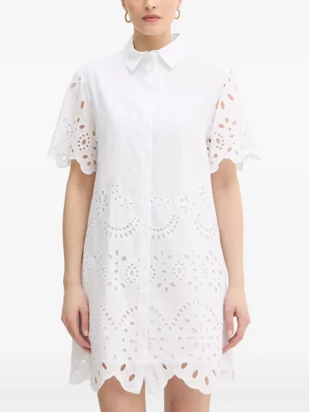 Rochie tip cămașă Silvian Heach alb