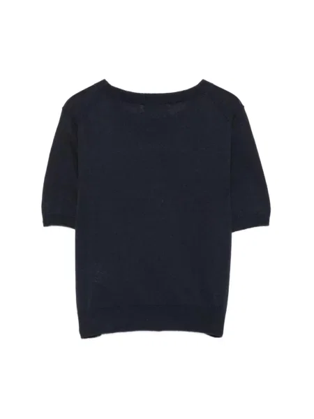 Lniany sweter Dunst niebieski