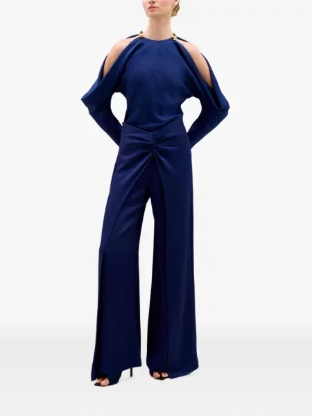 Pantaloni Silvia Tcherassi albastru