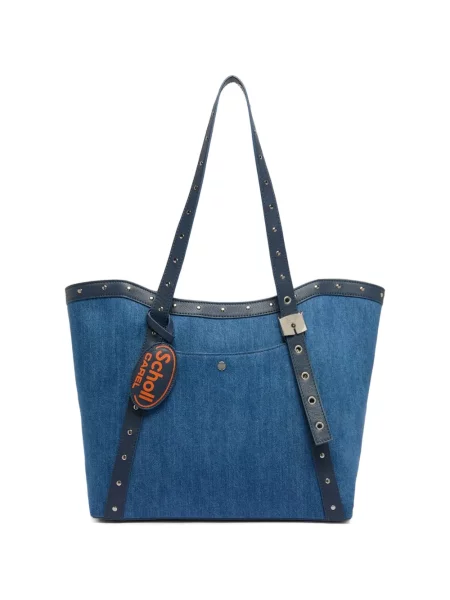 Geantă shopper Carel Paris cu tepi albastru