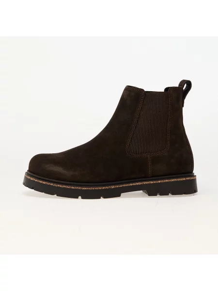 Kožené slip on kotníkové boty Birkenstock hnědé