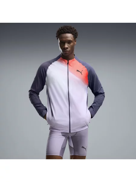 PUMA MÄ™ska kurtka do biegania Lightspeed ULTRAWEAVE Graphic OdzieÅ¼ S szary