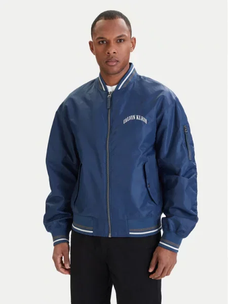 Calvin Klein Jeans Bomber jakna modra