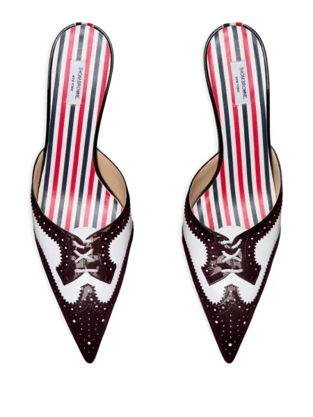 Papuci tip mules Thom Browne