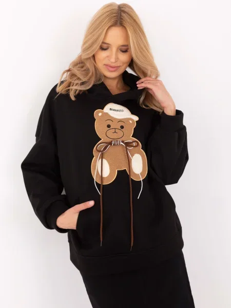 Hanorac Italy Moda negru