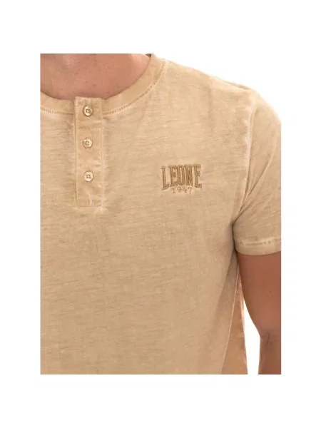 Kratak majica Leone 1947 kratki rukavi bež