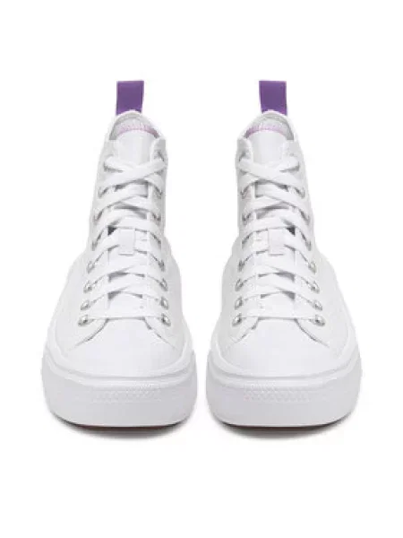 Plátěnky Converse CHUCK TAYLOR ALL STAR MOVE PLATFORM bílá