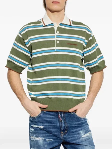 Polo Dsquared2 cu dungi verde