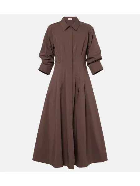 Sukienka midi Simkhai do kolan garniturowa brązowa