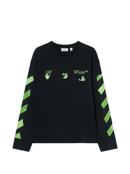 Lung tricou Off-white alb