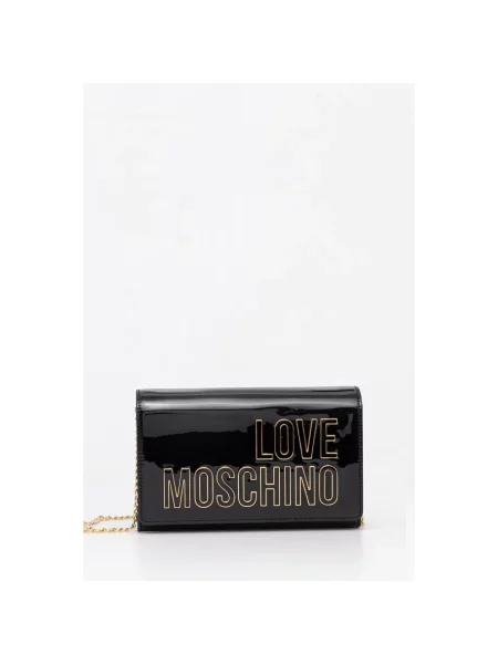 Love Moschino torebka z imitacji skóry czarna