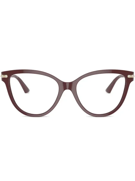 Sunčane naočale Jimmy Choo Eyewear s kristalima crvena