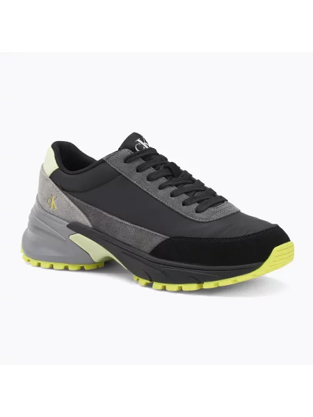 Buty Calvin Klein Hike Runner Casual Ny-Su ck black/granite grey/wild lime czarne