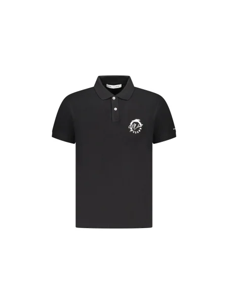 Polo Trussardi cu mâneci scurte negru