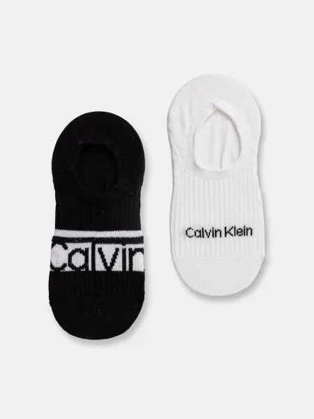 Calvin Klein kotníkové ponožky černé