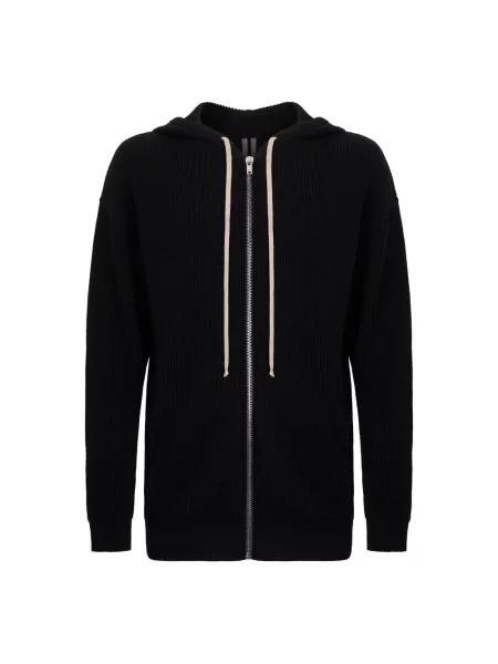 Sweter Rick Owens z kapturem czarny