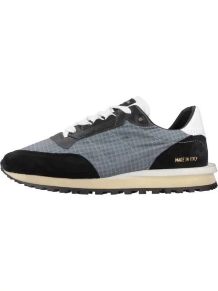 Sneakersy Hidnander skórzane niebieskie