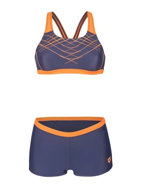ARENA Costum de baie două piese Proposal / portocaliu albastru