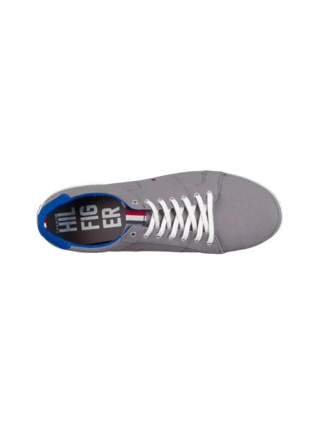 TOMMY HILFIGER Nízke tenisky / modrá sivá