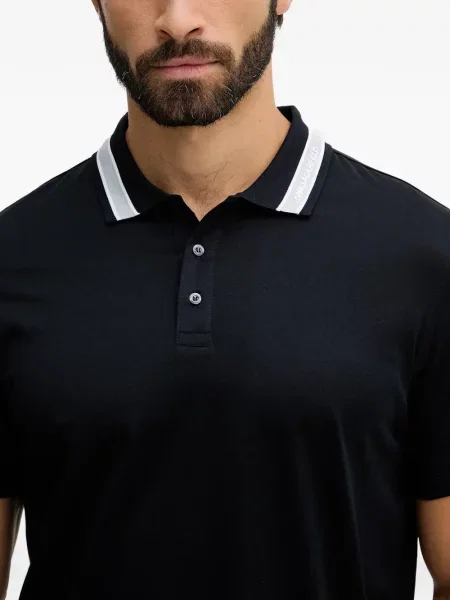 Polo majica Karl Lagerfeld s autogramom plava