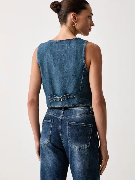 Levi's kamizelka jeansowa TAILORED DENIM niebieska